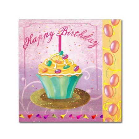 Fiona Stokes-Gilbert-ALI 'Cupcake Holidays I' Canvas Art,18x18